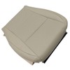 Priprilod Tan Perforated Microfiber Leather Driver Side Bottom Replacement Seat