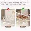 Vaisoeny Wine Glass Holder - 4Pack Under Cabinet Rack, No