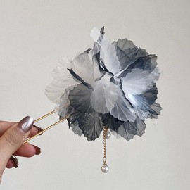 Japanese Style Kimono Hair Ornament, Flowers, Ribbon, Hairpin, Kimono, Coming-of-Age Ceremonies, Graduation Ceremonies, Weddings, Shichi-Go-San Parties, Thank You Party, New Year, Fireworks Display,