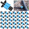 Frienda 100 Pcs Drip Tape Connector Fittings, Locks 1/4" Barb