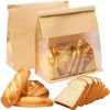 Heavy Duty Large Kraft Paper Bread Bags with Tin Tie