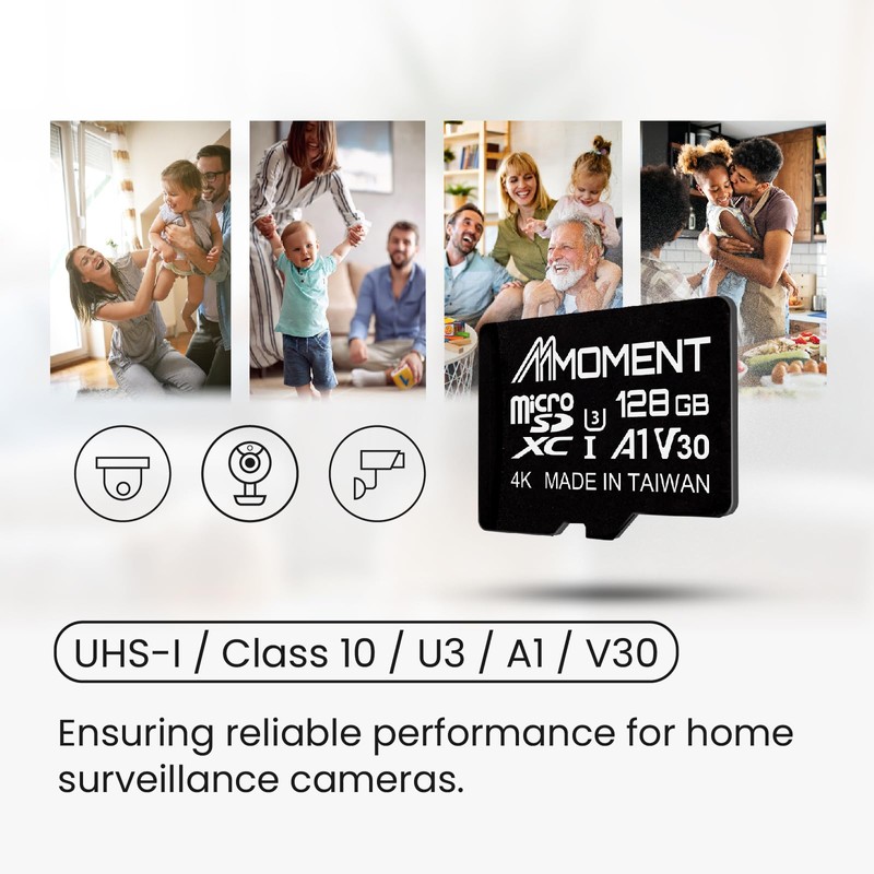【2-Piece Set】MMOMENT 128 GB MicroSDXC Card U3 / A1 /