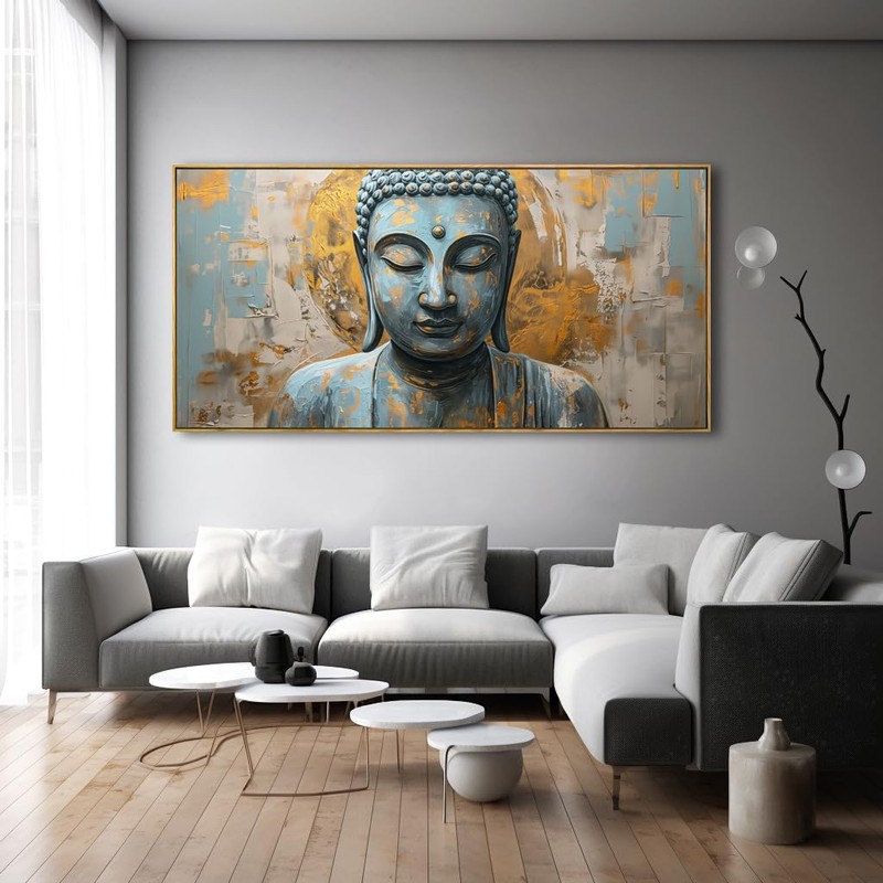 Wall Art Buddha Zen Art Modern Artwork Canvas Painting for