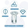 PATIKIL Expansion Screw Petal Nuts M4, 20 Pcs Jack Nut