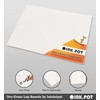 Inkdotpot Double Sided Plain White Dry Erase Drawing Lapboard for