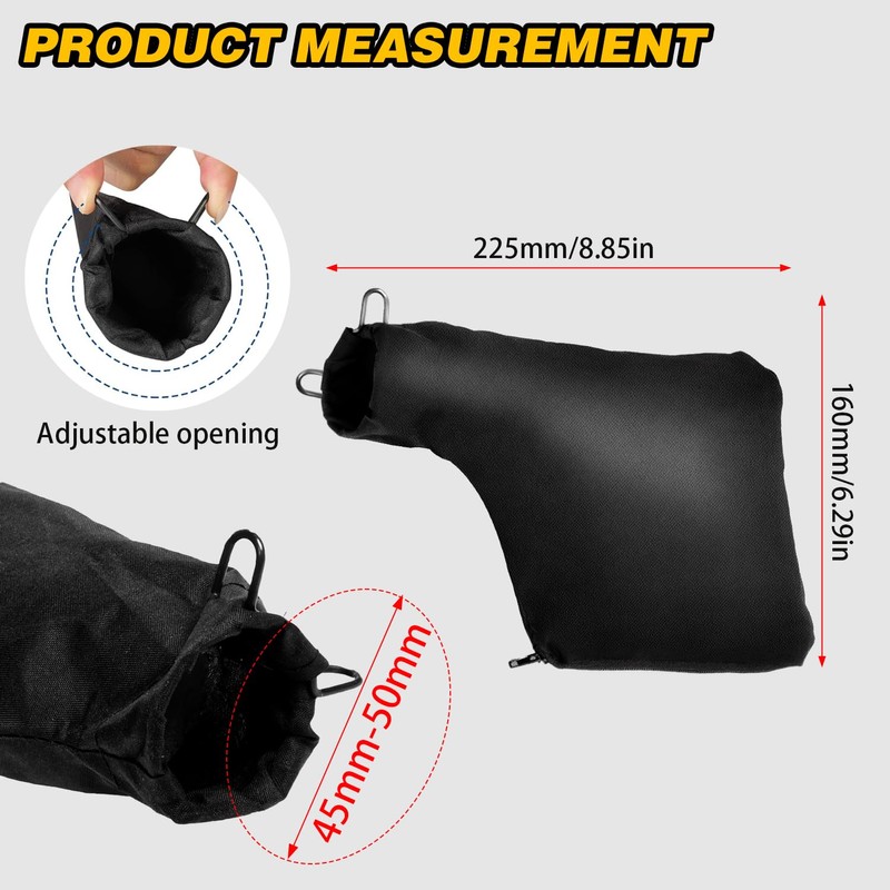 Dust Bag for Miter Saw 255 Model, Adjustable Bracket Size