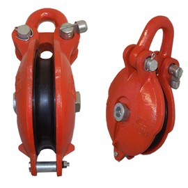 MH GLOBAL Bail Snatch Block Hoist Rigging Shackle Pulley Size 4 Inch WLL 3 Ton