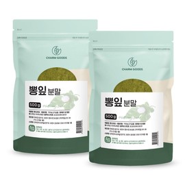 Charm goods Mulberry leaf powder, domestic silkworm, mulberry tree, mulberry leaves 500gX2 packs / 뽕잎가루 분말 국내산 누에 뽕나무 뽕잎 500gX2팩