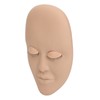 Eyelash Extension Mannequin Head with 6 Pair Replacement Eyelids Soft