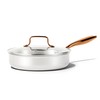 CAROTE 10" Classic Stainless Steel Deep Frying Pan with Lid,