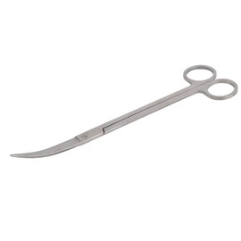 Professional Stainless Steel Aquatic Plant Scissors for Easy Trimming Back Grass in Aquarium Fish Tank, Durable Water Plants Trimmer for Aquatic Scene (Curved shear 25cm)
