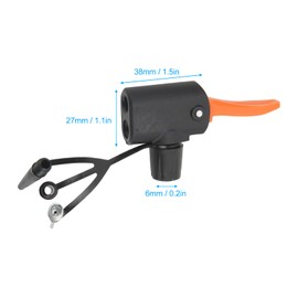 OUKENS Bike Pump Adapter, 3 in 1 Precise Adjustment Portable Bike Multi Valve Head Bike Cycle Tyre Tube Pump AdapterMulti-Function Bike Inflatable Nozzle for Bikes