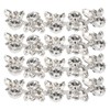 4Pcs Crystal Shoe Buckle 4.3in Long 1.3in Wide Sparkling Easy