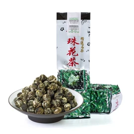 GOARTEA 2Pcs 250g / Total 17.6oz Supreme Jasmine Pearls Tea Jasmine Tea Loose Leaf Jasmine Green Tea Chinese Jasmine Dragon Pearls Tea