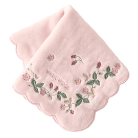 Wedgwood 138857-8501-01 Towel Handkerchief, Pink, Wild Strawberry, 100% Cotton, Women's 11.0 inches (28 cm), Pink