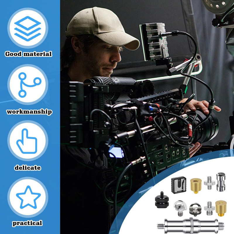 Nizirioo 26 Piece Camera Screw: 1/4 Inch to 3/8 Inch