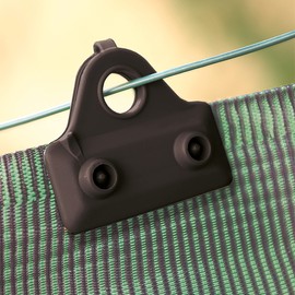 Tenax 5cm Black Clips Box of 12 Clips Clips for Attaching Woven Nets as Privacy Screen and Shade