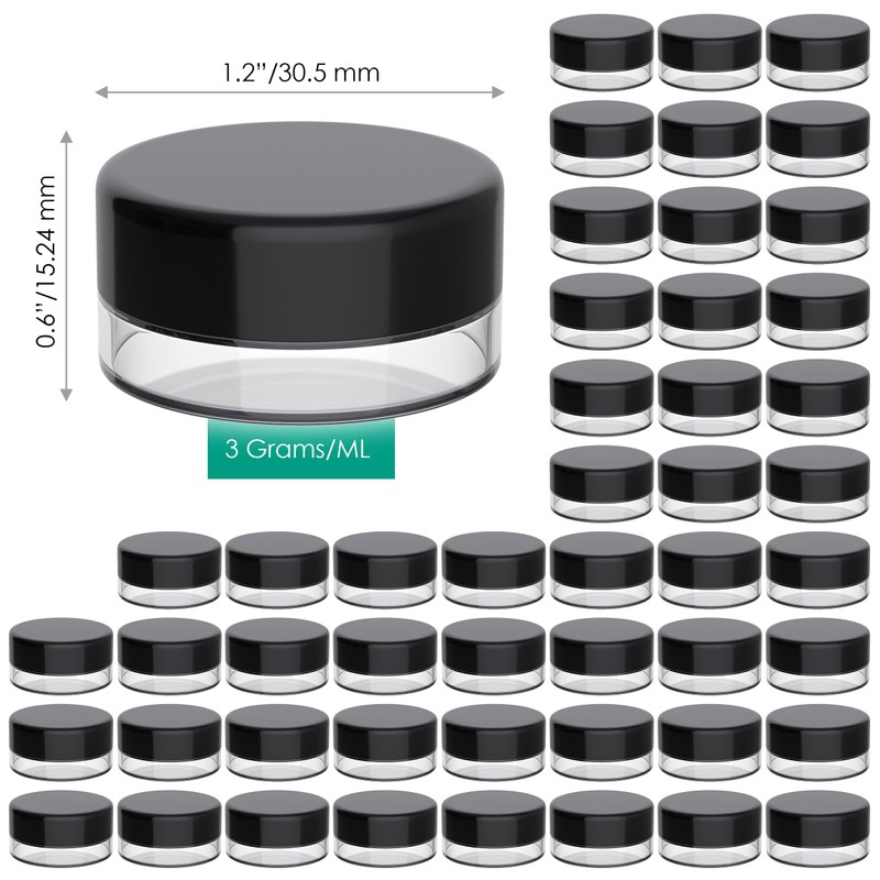 Houseables Sample Containers, Lip Balm Containers, Sample Jars, Mini Jars