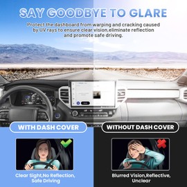 Sunsdrew Dash Cover for 2022-2025 2026 Toyota Tundra Dashboard Cover Mat for Tundra Accessories Sunshade Nonslip Mesh Protector No Glare