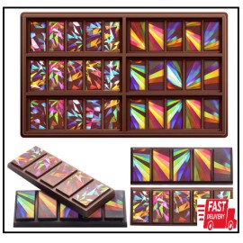 Ziliny Holographic Chocolate Molds Holographic Resin Molds Silicone Chocolate Molds Cho