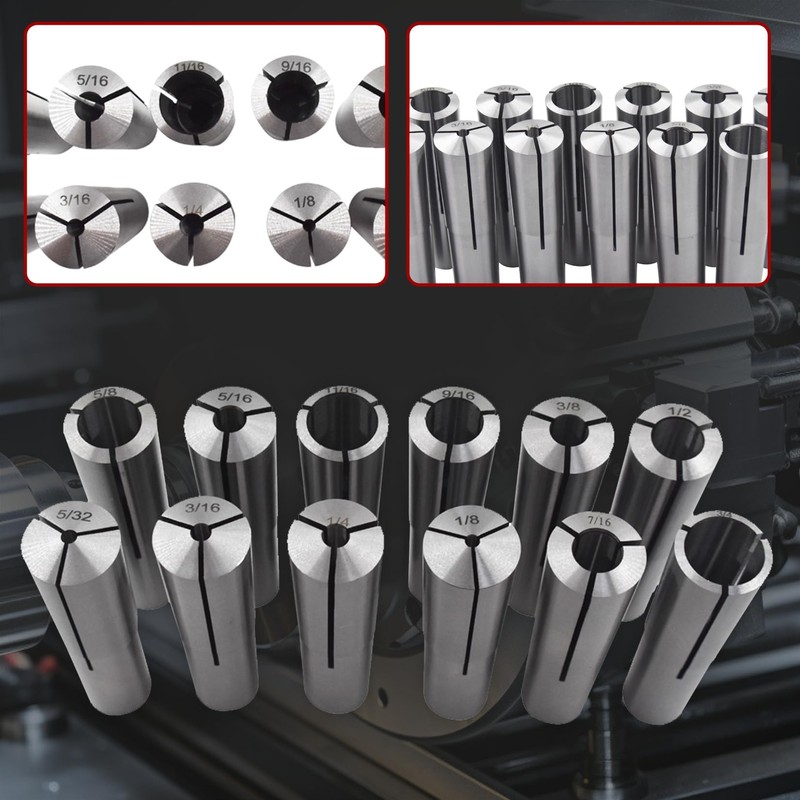 findmall 3MT MT Collet 12 Pcs Set 1/8" - 3/4"