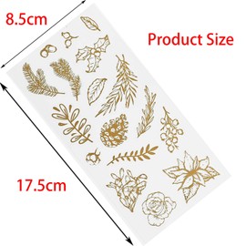 Syiyunran Plant Sticker Aesthetic - 8.5 x 17.5 cm, Bicycle Sticker, Bullet Journal, Scrapbook Accessories, Retro Scrapbook, Photo Album, Album, Diary, Washi, DIY, Art, Crafts for Scrapbooking