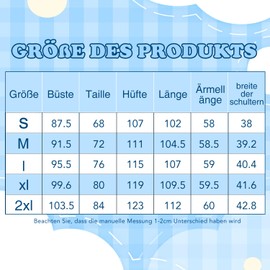 SFNN Set of 5 Cheerleader Costume Children, Cheerleading Outfit Girls with Pompoms, Socks, Tattoo Stickers and Headpiece, Cheerleading Uniform Dress, Children's Cheerleading for Carnival Party (Blu,