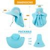 Womens Sun Hat UV Protection, Foldable Waterproof Wide Brim Bucket