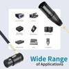 Devinal Rotatable Right-Angle XLR Cable, Adjustable-Angle Low-Profile XLR Microphone Adapter