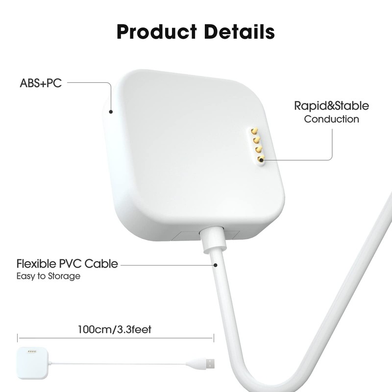 SimpleThings for SyncUP Kids Watch Charger (White Charger)