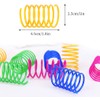 ISMARTEN Pet Wide Colorful Springs Cat Toys Plastic Coil Spiral