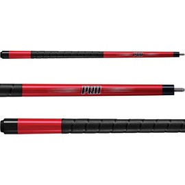 Viper by GLD Products Revolution Sure Grip Pro 58" 2-Piece Billiard/Pool Cue, Metallic Red, 18 Ounce (50-0701-18)