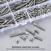 450 Piece M4 Screws Set, Countersunk Screws Nuts Set, Stainless