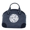 Irish Tote Handbag for Women Celtic Knot Wool & Leather