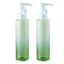 Leere Glas-Lotion-Pumpe, Seifenspender, nachfüllbar, Kosmetik, Make-up, Essenz, ätherisches Öl, Probenverpackung, Behälter, Vorratsdosen, Fläschchen, Farbverlauf, 2 Stück, 120 ml