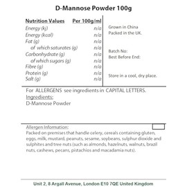 Hatton Hill D-Mannose Powder 100g by Hatton Hill
