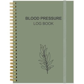 Blood Pressure Log Book - Tracker & Monitor Your Daily Blood Pressure, Heart Rate Readings at Home, 5.8" x 8.5", Green