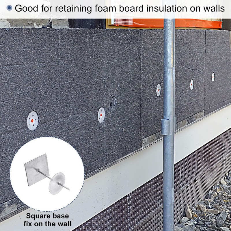 PATIKIL 30mm Self Stick Insulation Pins, 50Sets Washers Aluminum Insulation