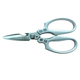 Kitchen Scissors Multi-Purpose, Heavy Duty Stainless Steel, Serrated Blades, Silver