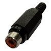 Aerzetix: 5 x RCA Female Connector Black for Soldering C19518