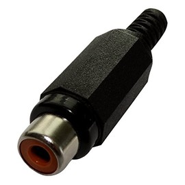 Aerzetix: 5 x RCA Female Connector Black for Soldering C19518