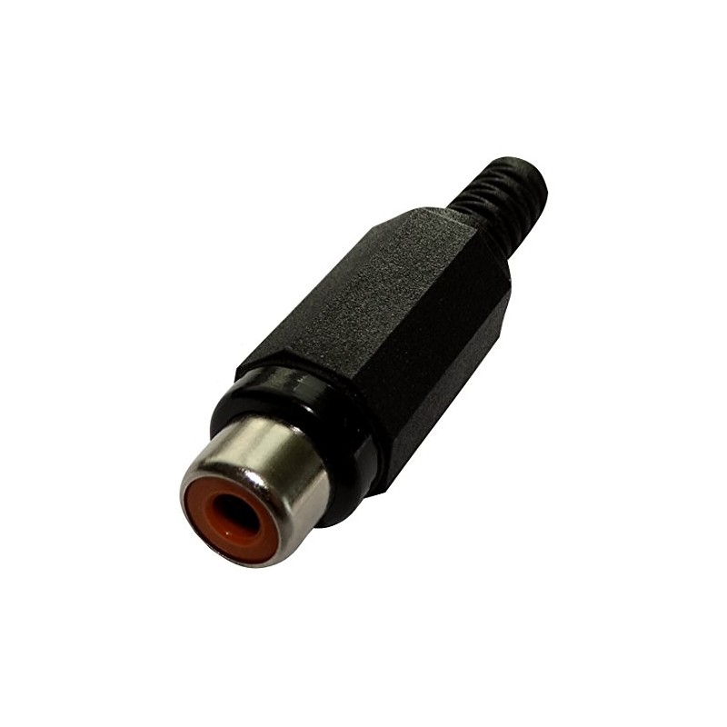 Aerzetix: 5 x RCA Female Connector Black for Soldering C19518