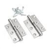 Pair of 3"/76mm Rising Butt Lift Off Door Hinge Stainless
