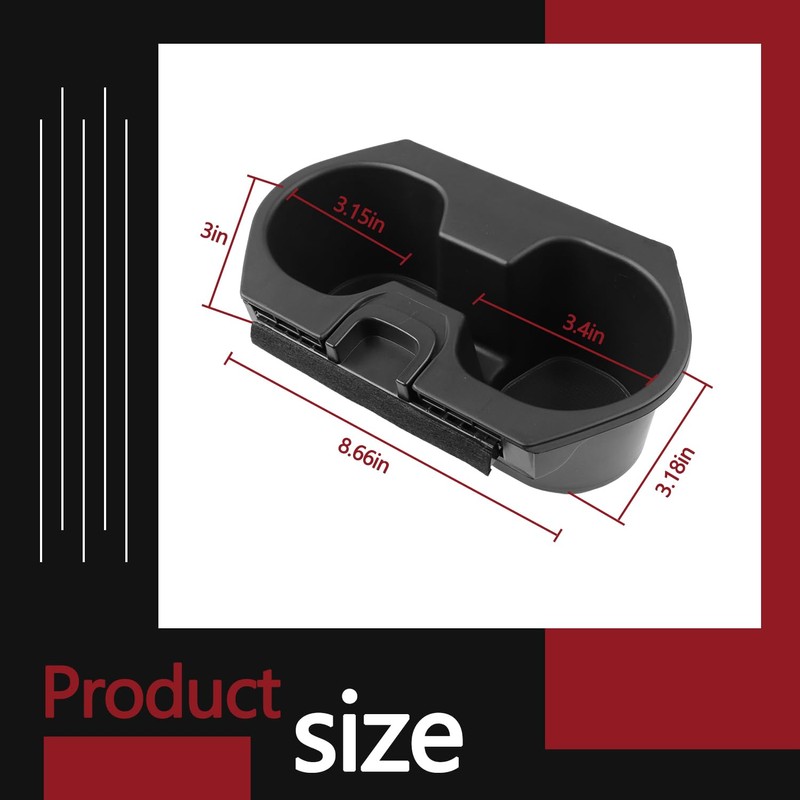 Cup Holder Insert Accessories for Honda Civic 2016-2021 Lx Ex