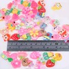 Niangzisewing Lots Random Jelly-Color 80pcs Resin Flatback Flat Backs Scrapbooking