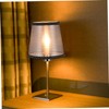 Alipis Decorative Lampshade Small Clip-on Lamp Shades Black Silver Thread