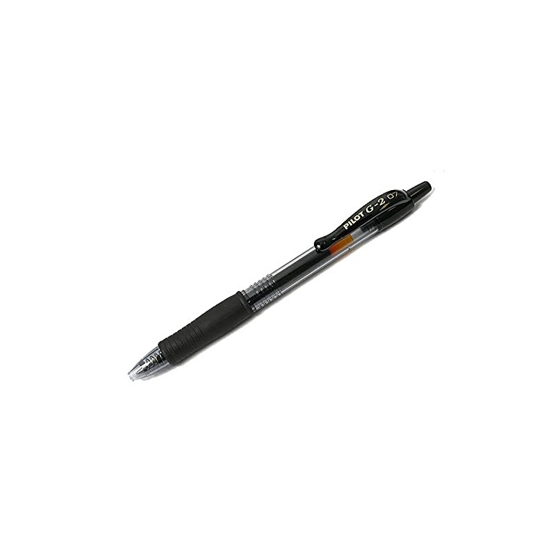 Pilot G2 Premium Gel Roller Pen Fine .7mm 2/Pkg-Black