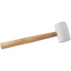 Kraftwerk Rubber Mallet, White, Hickory Handle