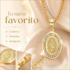 Collar De Oro Plata 925 Mujer Con Virgen De Guadalupe