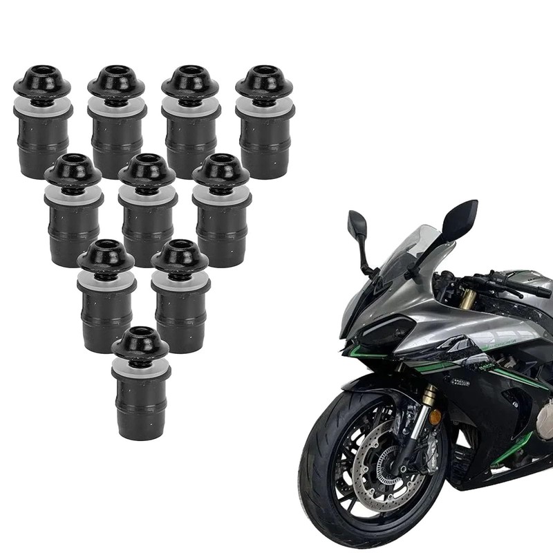 GVSS 10 x Universal Motorcycle Windshield Screws Bolts Kit with